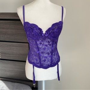 vintage gold label victoria's secret fairy lace bustier corset top